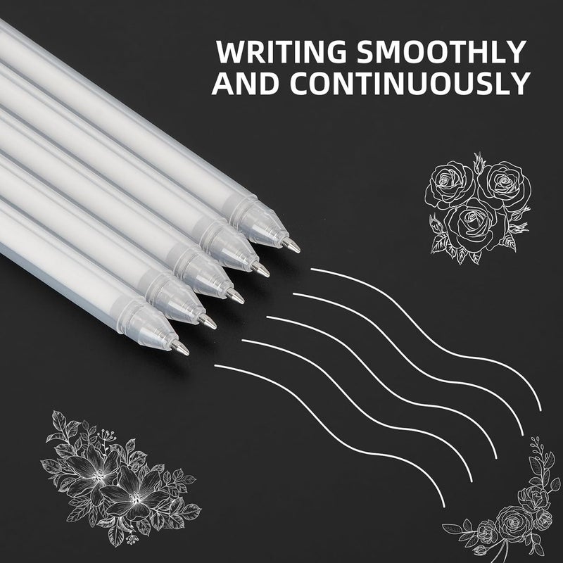 SMOOTHERPRO MOOTHERPRO White Gel Pen White Ink Pen Set (0.6mm, 3) - Image 3